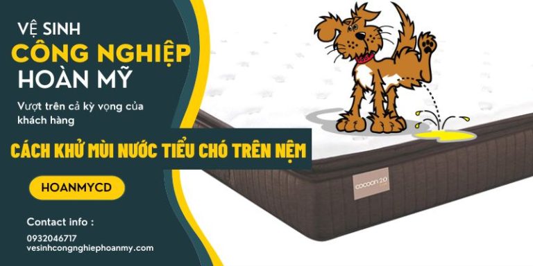 Cách khử mùi nước tiểu chó mèo trên nệm