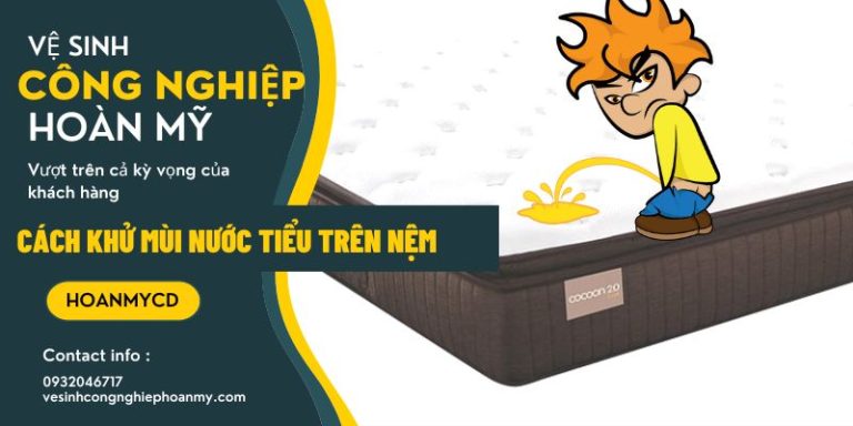 Cách khử mùi nước tiểu trên nệm