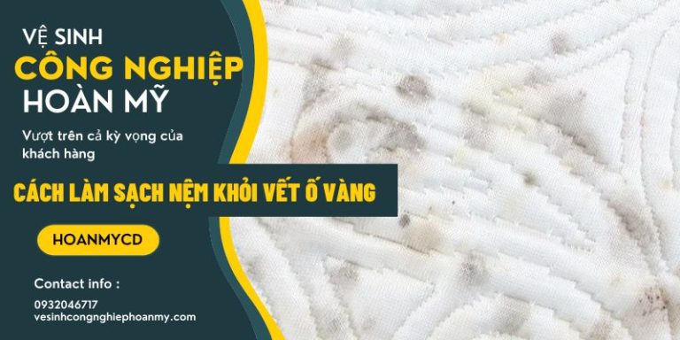 Cách làm sạch nệm khỏi vết ố vàng