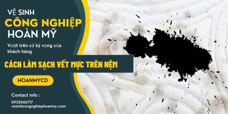 Cách làm sạch vết mực trên nệm